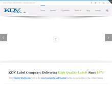 Tablet Screenshot of kdvlabel.com